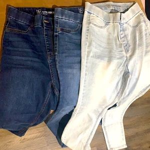 Super high rise skinny jeans